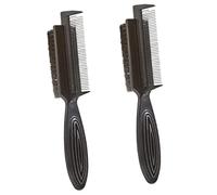 Gogogmee 2pezzi Spazzola Per Doppia Faccia Per Pulizia Dei Spezzati Realizzata Setole in Nylon e Materiale Abs Ergonomica Per Styling
