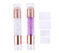 Gogogmee 2pezzi Stampo Per Unghie Doppia Testa Strumento Per Nail Art Per Manicure Fai Da Te Resistente e Pratico