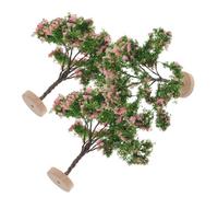Gogogmee 3 Alberi in Miniatura per Diorama Scenico Modelli Paesaggio in Plastica Resistenti per Layout Trenini e Decorazione Vegetazione Presepe Compact