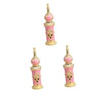 Gogogmee 3 Bottiglie Di Profumo Da 12 Ml Piccole Dimensioni Contenitore in Stile Mediorientale Vintage A Forma Di Fiore