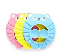 Gogogmee 3 Cuffia da per Visiera Protettiva per Shampoo Regolabile e Protegge Occhi e Orecchie da Adatta per Bagnetto e Colori Rosa Giallo Blu