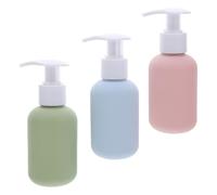 Gogogmee 3 Pezzi Bottiglie da Viaggio con Pompa per Sapone Liquido Shampoo e Lozione Contenitori Ricaricabili Antispreco per Sapone Mani Detergente Piatti e Cura Corpo