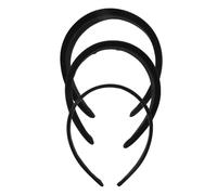 Gogogmee 3 Pezzi Cerchietti Variabile in Fasce Padded Nere per Sport e Fascia Larga Antipressione e Comfort Prolungato