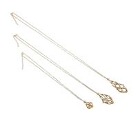 Gogogmee 3 Pezzi Collana Cristallo Acciaio Inossidabile Gabbia per Pietre Portapietra Fai da Te Stile Collane Artigianali per Donna e Uomo