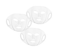 Gogogmee 3 Pezzi Coprimaschera in silicone per mascherine Accessori facciale Grinza coprimaschera maschera riutilizzabile maschera idratante Gel silice Trasparente