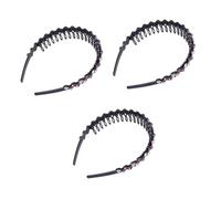 Gogogmee 3 Pezzi Di Accessori Per Da Bambina Cerchietto Per Con Denti Di Cristallo Pettine Per Cerchietto Per Con Design Dentato Cerchietto Per Con Strass Per Donne