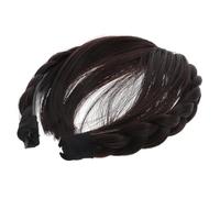 Gogogmee 3 Pezzi Elegante Fascia Per Nera Con Frangia Per Parrucca Frontale Fascia Per Marrone Con Frangia Per Parrucca Da Donna