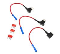 Gogogmee 3 Pezzi Kit Adattatore Mini Fusibili Auto con Estrattore Sicuro Strumento Multipurpose per Estrazione e Modifica Circuiti Veicolari Accessori per Auto Suv e Camion