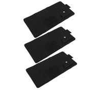 Gogogmee 3 pezzi Organizer Visiera Parasole Auto in PU Nero Porta Documenti Carte Penne e Chiavi Custodia Interni Auto Multifunzionale per Camion e Veicoli Protezione Sole e Spazio