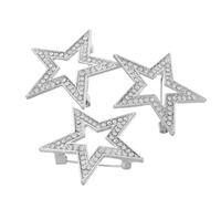 Gogogmee 3 pezzi Spilla da Donna con Stella Strass da Spilla Collare Elegante per Giacche e Vestiti Accessorio Decorativo per Feste e Raduni Brillante