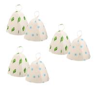 Gogogmee 3 Set Di Cuffie Da Doccia Per Sauna Ispessite Per Uomo Cappelli in Feltro Per Sauna Cappelli Da Donna Accessori Per La Stanza Da Bagno in Feltro 2 Pezzi * 3