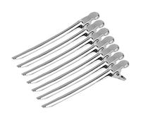 Gogogmee 3 Set Di Fermagli Stretti Per Il Taglio Dei Forcina in Acciaio Inossidabile A Forma Di Becco D'anatra Fermaglio Per Parrucchiere 12 Pezzi * 3