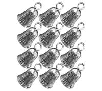 Gogogmee 30 Pezzi Campanelle Decorative in Lega Anello, Mini Ciondoli per Braccialetti e Collane, Forniture per Creazione Gioielli Fai da Te e Decorazioni da Appendere