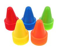 Gogogmee 30 Pezzi Coni per Allenamento Agilità Marker Sportivi Stabili per Pattinaggio Rotelle Calcio Football e Percorsi Ostacoli Coni Multiuso per Esercizi Indoor e Outdoor