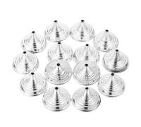 Gogogmee 30 pezzi Mini Supporti per Bandiere da Scrivania in Placcato Base Rotonda Argento per Piccole Bandiere Portabandiera Leggero e Compatto per Ufficio Decorazioni Festa e Conferenze