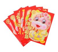 Gogogmee 36 Pezzi Buste Rosse di Carta Anno del Serpente Design Cartoon Buste per Regali Capodanno Cinese Festa Stagionale Pacchetti Rossi per Soldi e Benedizioni Tradizionali