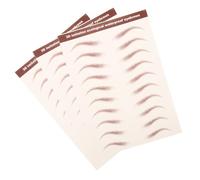 Gogogmee 3fogli Adesivi Per Sopracciglia Marroni Sopracciglia Finte Impermeabili Kit Per Trucco Naturale e Facile Da Usare