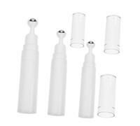 Gogogmee 3pezzi Bottiglie Ricaricabili Per Oli Essenziali e Crema Contorno Occhi Flaconi Con Roll e Design Compatto e Portatile Per Viaggi e Skincare