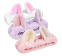 Gogogmee 3pezzi Fascia Per Spa Fascia Per Viso in Elastiche e Sicure Adatte Tutti i Tipi Per Versatile in Trucco e Sport