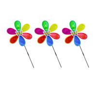 Gogogmee 3pezzi Girandole Vento Colorate per Ragazzo Ragazza Ragazza Giocattoli per Esterni da Mulino Vento Decorazione per Cortile Design e Durevole Materiale