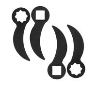 Gogogmee 4 Pezzi Adattatore Cricchetto in Acciaio Resistente Convertitore Chiave Leva Angolare per Riparazioni Auto Kit Multiangolo per Spazi Stretti e Smontaggio Semiasse