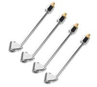 Gogogmee 4 Pezzi Adattatori Gonfiaggio Pneumatici Doppia Testa in Connettori Rapidi per Compressore e Pompa Bici Auto Moto Accessori per Gonfiaggio Veloce e Portatile