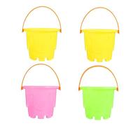 Gogogmee 4 Pezzi barile di plastica toys for secchio beach giocattoli per toys botti giocattoli all'aperto sabbiera secchi di sabbia per secchiello da spiaggia giocattolo