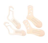 Gogogmee 4 Pezzi Blocca in Legno per Maglia Modelli DIY Regolabili per da Lavorare Maglia Strumenti Resistenti con Superficie Liscia per Formare e Esibire Calzini