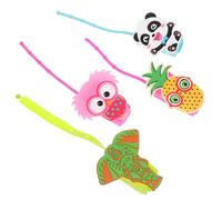 Gogogmee 4 pezzi Copribottiglie in Silicone per Mani con Design Cartoon Custodia Protettiva Antideformazione per Bottiglie Piccole Adatta Zaini e Borse per Adulti