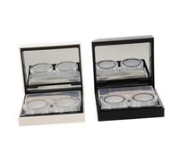 Gogogmee 4 Pezzi Custodie per con Scomparto e Perdita Trasparenti per Controllo Contenuti Compatte e Leggere per Accessori Viaggio e Uso