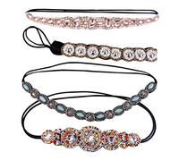 Gogogmee 4 Pezzi Fascia Per Con Strass E Perline Lampeggianti Per Donne