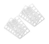 Gogogmee 4 Pezzi Misuratore Anelli in Cartone Bianco con Scala EU 50-72 Mm, Strumento Preciso e Facile da Usare la Misura del Dito, per Acquisti Online e Regali