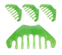 Gogogmee 4 pezzi Pettine Massaggiante Capelli in Resina Manuale per Capelluto Spazzola Gua Sha Multifunzione per Donne e Uomini Favorisce Relax e Salute dei Capelli Design Compatto da