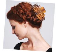 Gogogmee 4 pezzi Pinze per con Stampa Fermagli Antiscivolo in Plastica Resistente per Code Cavallo Adatte Spessi Sottili o Accessori Moda Quotidiana