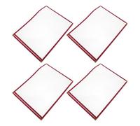 Gogogmee 4 Pezzi Porta Menù Trasparente per Ristorante 12,4x9 Pollici Copertine Protettive Rimovibili, Fermapagina Resistente, Custodia per Ricette Adatta a Bar, Caffetterie e