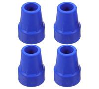 Gogogmee 4 pezzi Puntali in Gomma Antiscivolo per Bastoni da Passeggio e Trekking Rinforzati con Base in Metallo per Maggiore Stabilità e Ammortizzazione Compatibili con Stampelle e