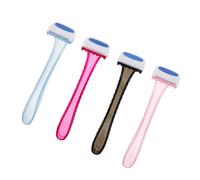 Gogogmee 4 Pezzi Rasoio Manuale per Donne Epilatori Compatti per Rimozione Dei Facciali e Del Strumento Rifinitura Portatile e Blades Sostituibili e Riutilizzabili per Depilazione e