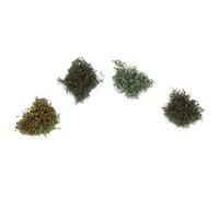 Gogogmee 4 Pezzi Set 4 Piante in Miniatura per Terrari e Modelli di Scenario Fiori Artificiali Realistici, Ciuffi di Statica Colorati per Decorazioni Paesaggistiche in Miniatura, Adatti per
