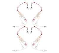 Gogogmee 4 Pezzi Trappole Esca per Pesca Carpa con Molla Innovativa Cestello Portatile per Alimentatore Esca Stabile Dispenser Facile da Caricare per Pesca in Acqua Interna