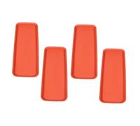 Gogogmee 4 Pezzi Vassoio Rettangolare per Piante in Vaso, Vassoio di Raccolta Acqua per Fioriere, Protezione del Pavimento, Design Elegante per Interni Ed Esterni