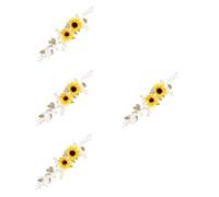 Gogogmee 4 Pz Fascia Del Fiore Del Sole Cerchietti Di Perle Accessori Per Girasole Accessori Per Per La Sposa Diadema Di Perle Vite Per Da Sposa Lega Di Zinco Golden