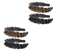 Gogogmee 4 Pz Fascia Intrecciata Fascia Per Sintetici Cerchietto Per Intrecciati Accessori Per Per Da Donna Fascia Antiscivolo Parrucca Intrecciata Resina