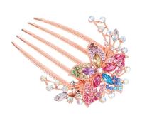 Gogogmee 4 Pz forcina per accessori per con strass accessorio per per le donne di strass hair charms hair jewelry pettini decorativi per copricapo femminile
