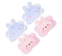 Gogogmee 4 Pz Lavare Il Cinturino Da Polso Cinturino Da Polso Portatile Banda Portatile Banda Di Assorbimento Dell'acqua Elastico Da Polso Coniglietto Peluche Spa Washband Panno (lanugine)