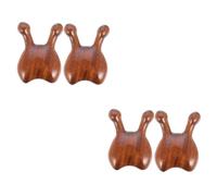 Gogogmee 4 Pz Pettine Da Massaggio in Legno Di Sandalo Raschietto Per Il Viso Raschietti Per Massaggiatori Del Naso Strumento Per Rottamare Il Naso Massaggiatore Per Occhi e Naso Di Legno