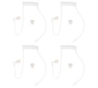 Gogogmee 4 tubi auricolari di ricambio per radio, set di auricolari con bobina acustica trasparente per cuffie -, design a basso profilo compatibile con Kenwood/