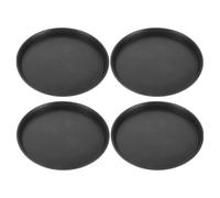 Gogogmee 4 vassoi Rotondi per Piante - sottovasi per vasi di Fiori - Supporto per fioriere in plastica - vaschette raccogligocce in plastica - Base per fioriere per Interni ed Esterni