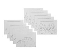 Gogogmee 40 Pezzi Cartoncini Espositivi per Unghie Finti e Manicure Schede di Visualizzazione Forme e Colori Nail Art Organizer Riutilizzabile per Saloni e Artisti Unghie Portatile e