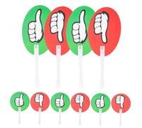 Gogogmee 40 pezzi Palette per Votazioni in Aula Paddle e Rossi Riutilizzabili in Plastica Interattivi per Insegnanti Facili Usare per Feedback Rapido e Partecipazione Studenti