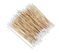 Gogogmee 400 Pezzi Cotton Fioc Pulenti Manico in Legno, Doppia Punta Appuntita e Rotonda, in Cotone, per Pulizia di Precisione e Bellezza, per Applicazioni Nail Art